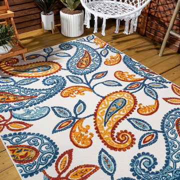 Julien Paisley High-low Indoor/outdoor Area Rug